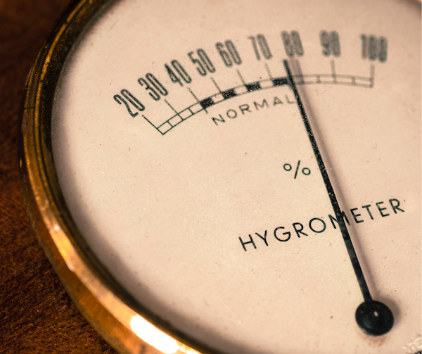 To test the humidity levels in your building, you will either need to purchase a hygrometer or hire a professional for an indoor air quality test.