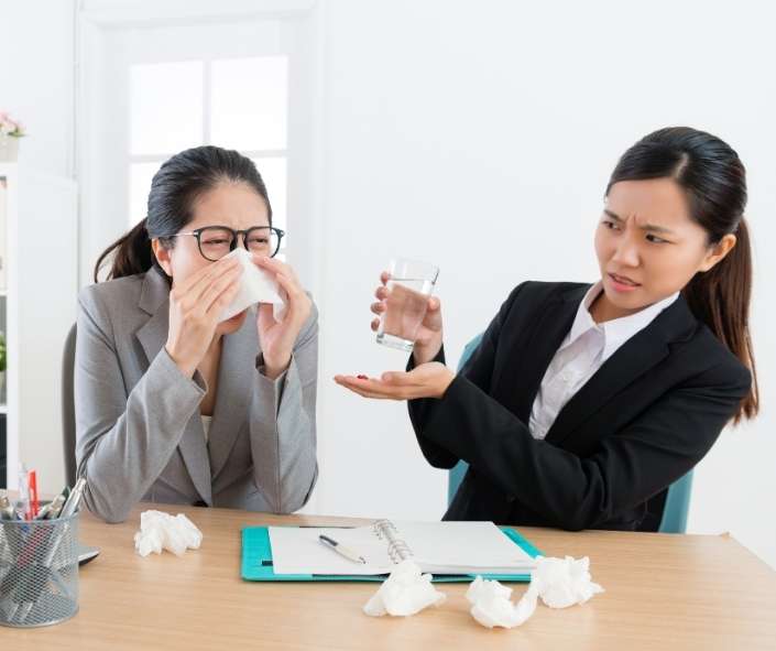 HVAC systems affect office indoor air quality 