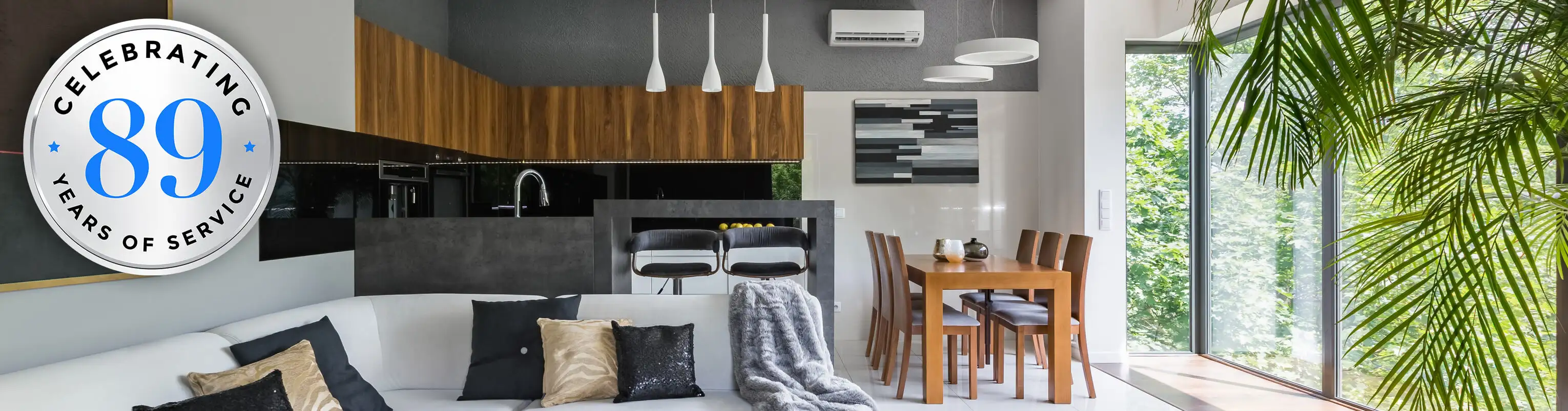 Luxury home featuring Pierce Refrigeration's ductless mini-split heating and cooling system installation, providing energy-efficient climate control solutions for residential customers in West Bridgewater and surrounding Southeastern MA communities.