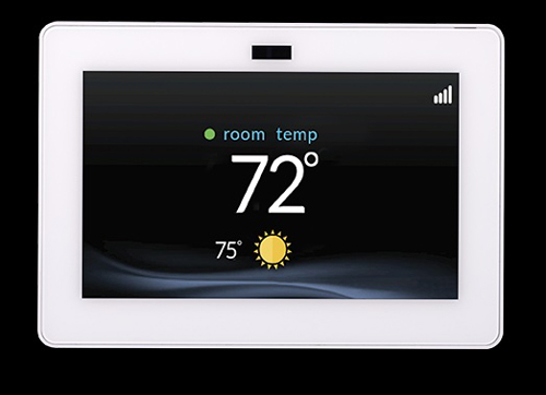 Carrier Infinity System Control thermostat with Wi-Fi connectivity and smart home integration installed by Pierce Refrigeration